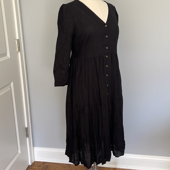 ‼️SOLD‼️Sonoma Midi Black Dress size M petite NWT - Picture 4 of 7